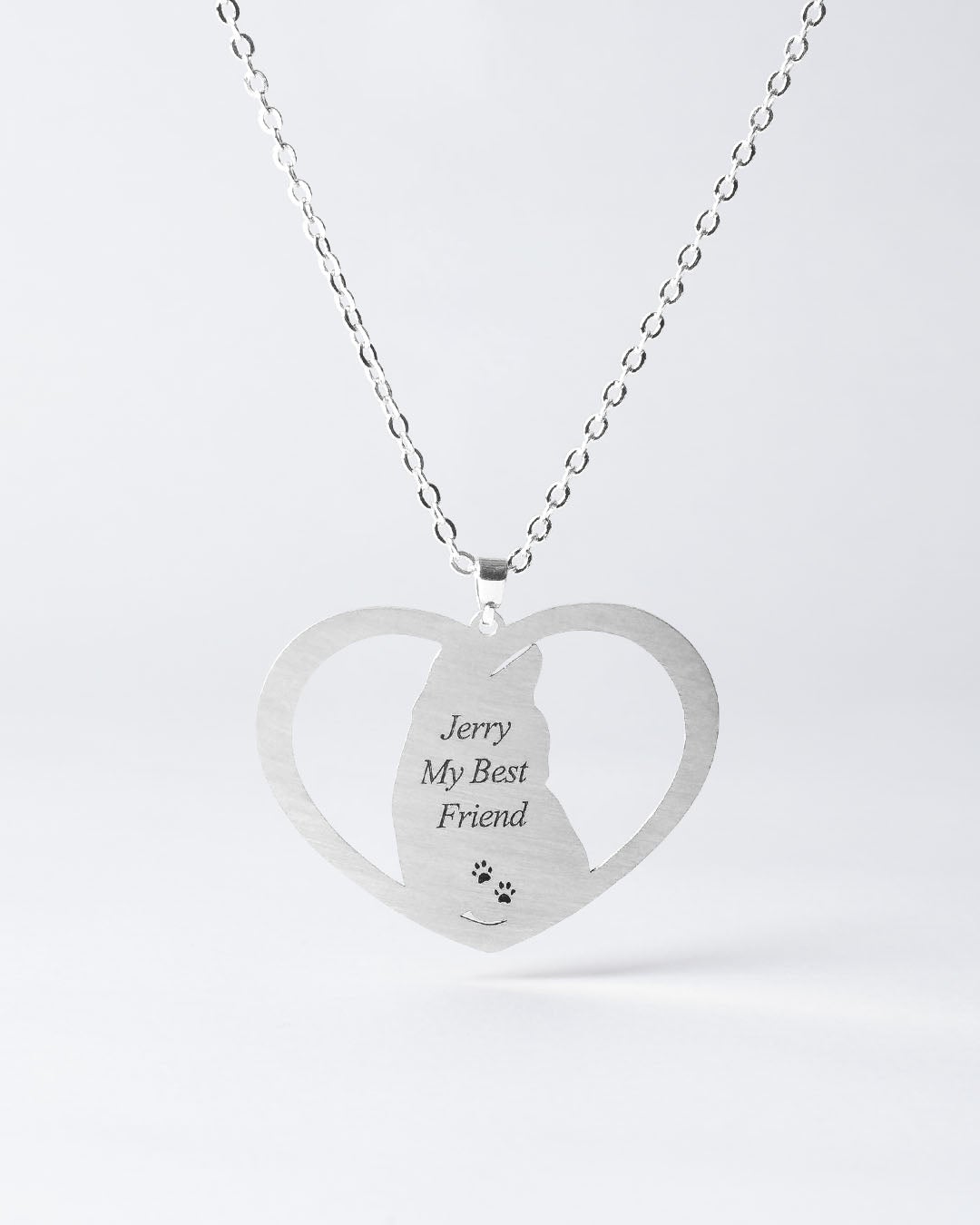 HALO HEART CAT MEMORIAL NECKLACE