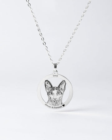 HALO CAT MEMORIAL NECKLACE