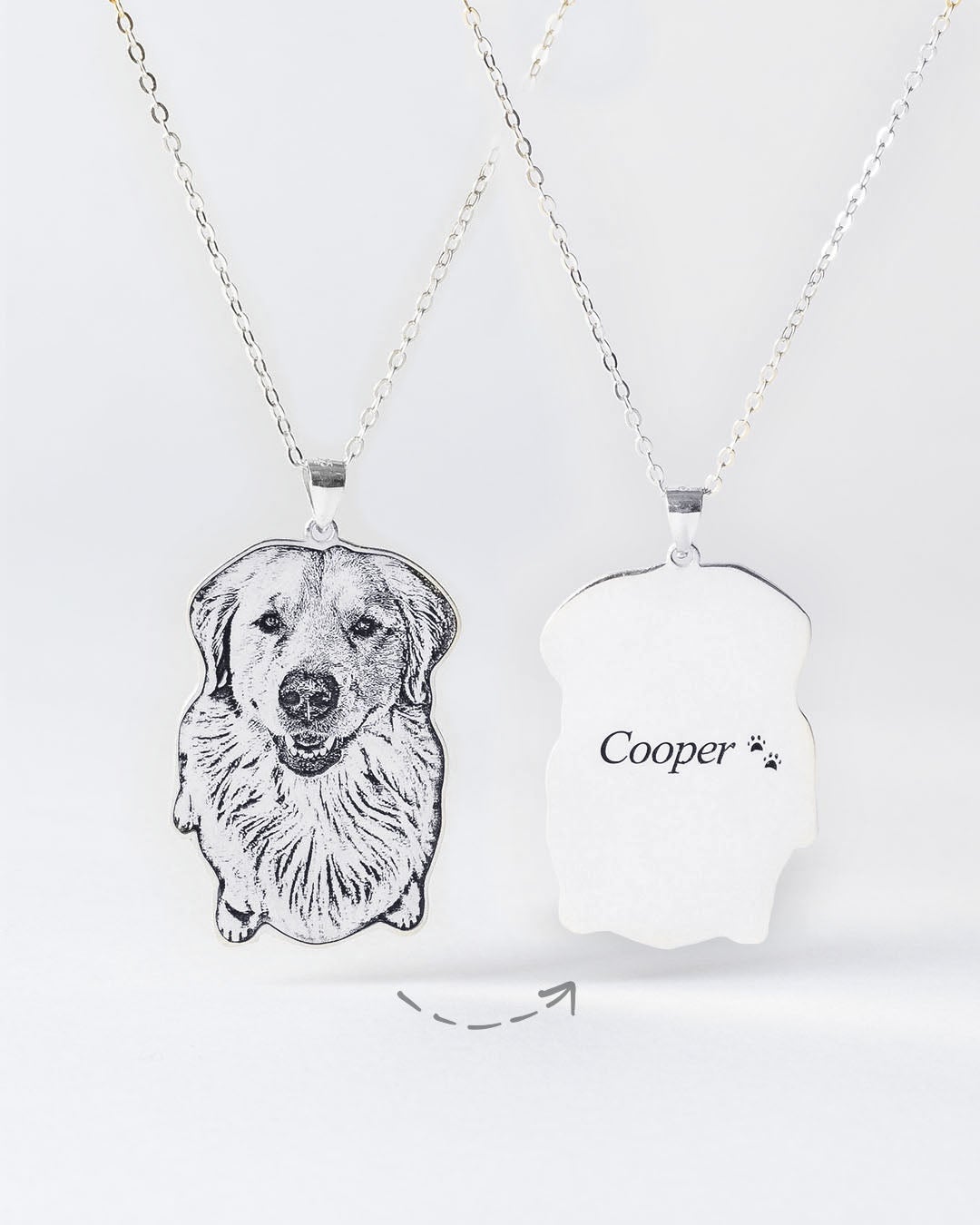 PORTRAIT DOG MEMORIAL NECKLACE