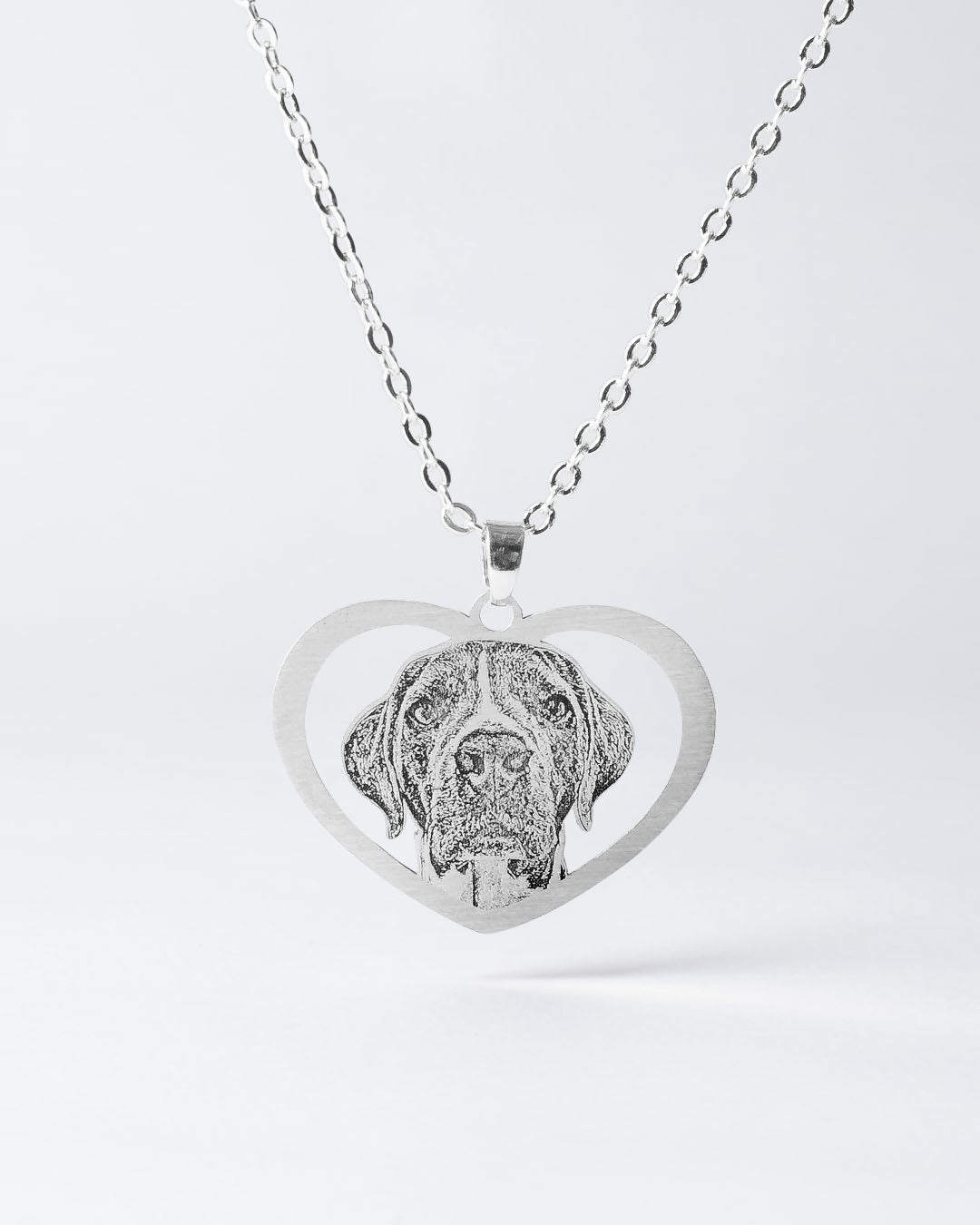 HALO HEART DOG MEMORIAL NECKLACE