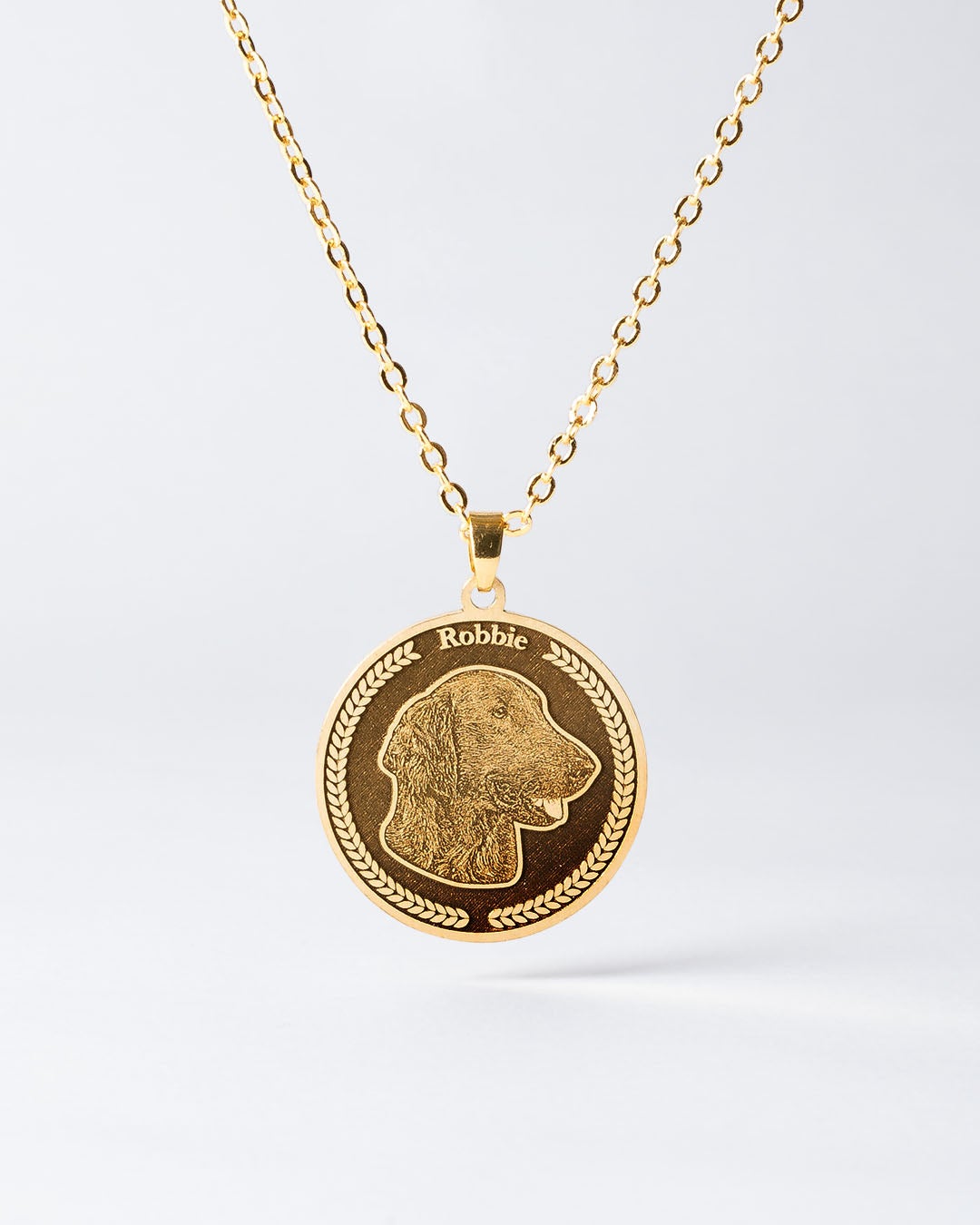 MEDALLION DOG MEMORIAL NECKLACE