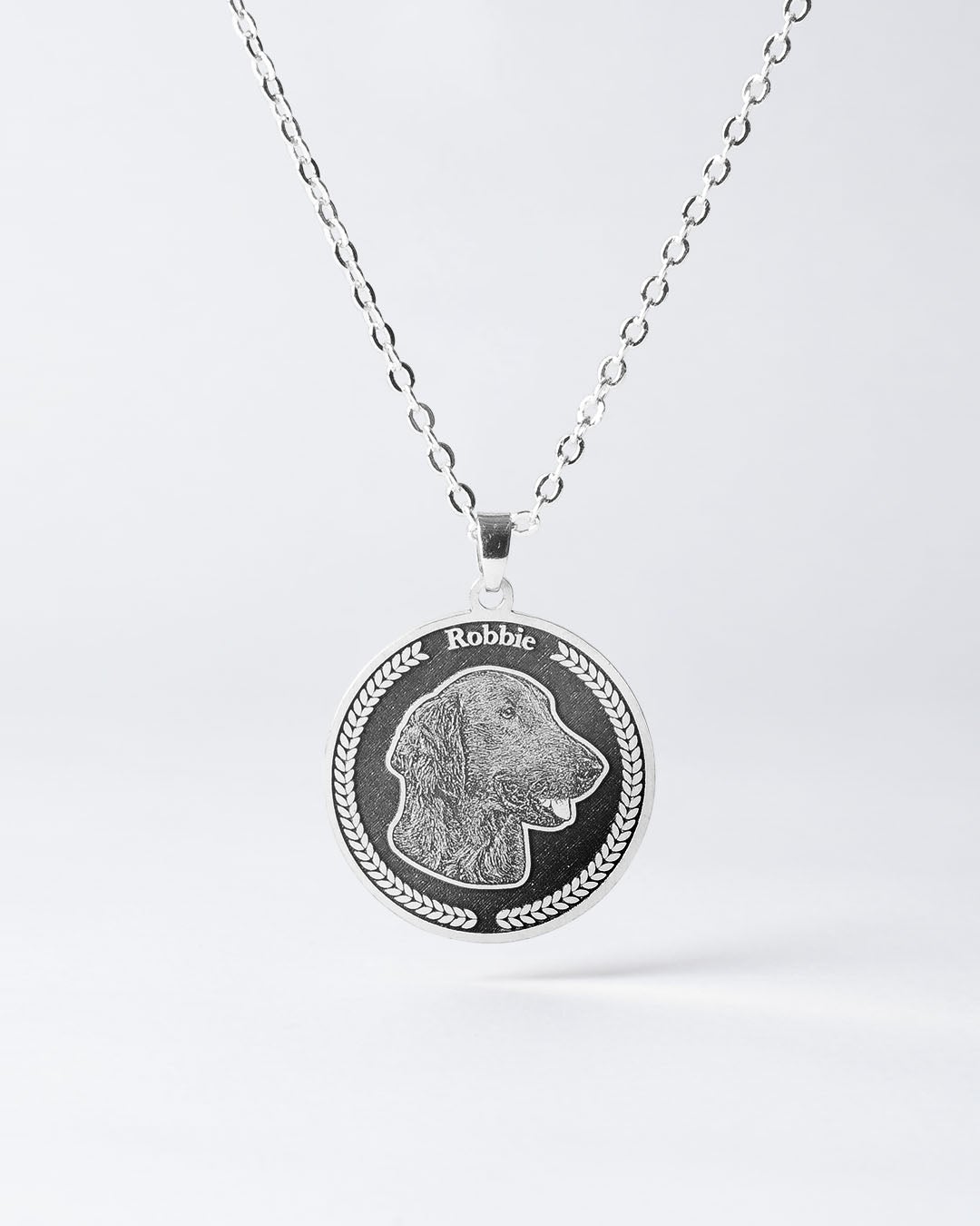 MEDALLION DOG MEMORIAL NECKLACE