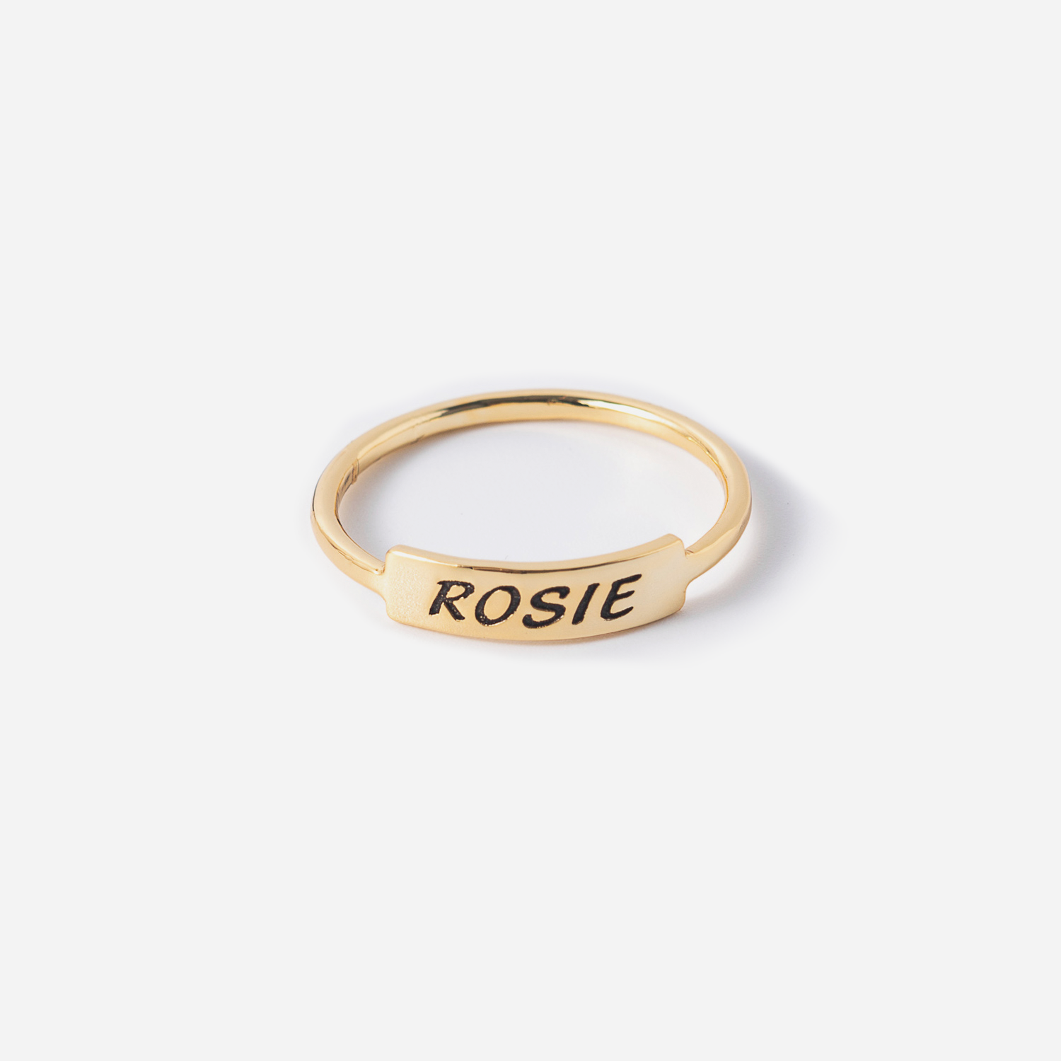 Minimalistic Name Ring