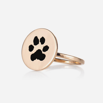 Personalized Pawprint Ring